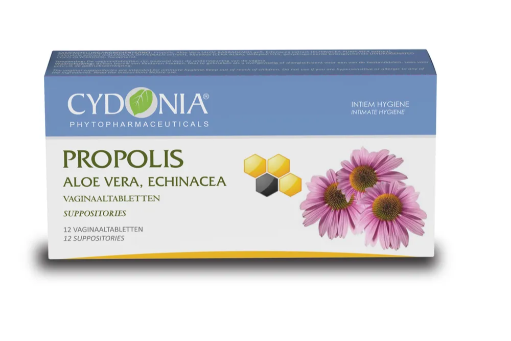 Cydonia Propolis, Aloe Vera, Echinacea Vaginaaltabletten (12 stuks)