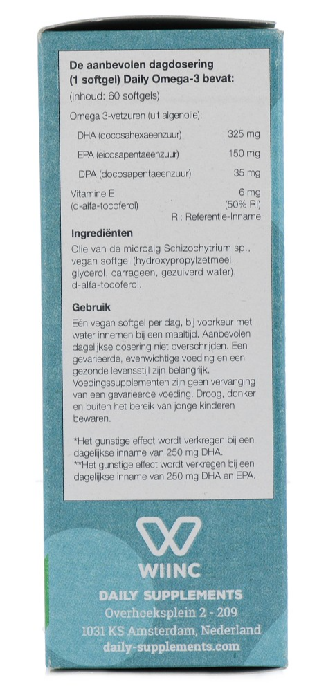 Daily Omega-3 Dha & Epa Vegan Softgels (60 vegetarische capsules) - image 4