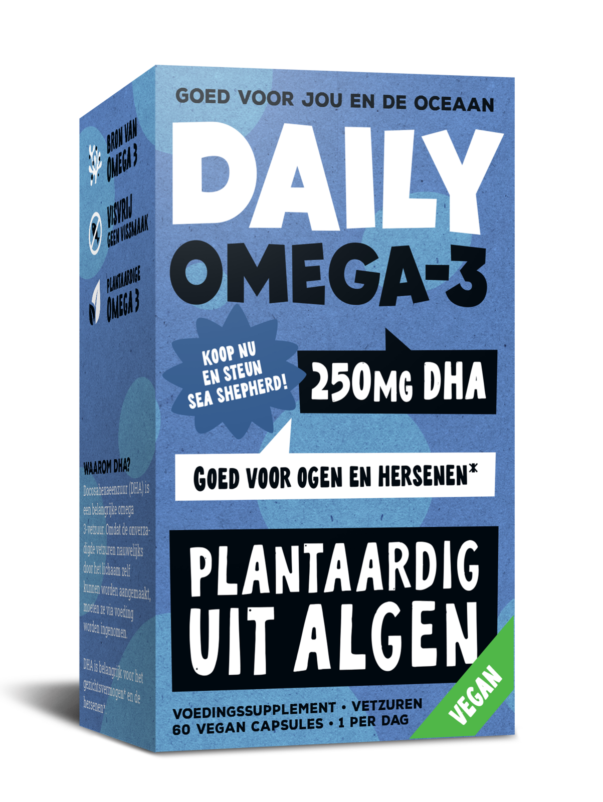 Daily Omega-3 250mg Dha Vegan Capsules (60 vegetarische capsules)