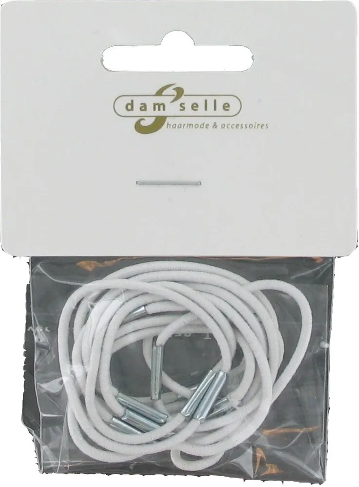 Damselle Elastiek Wit Klein (12 stuks)