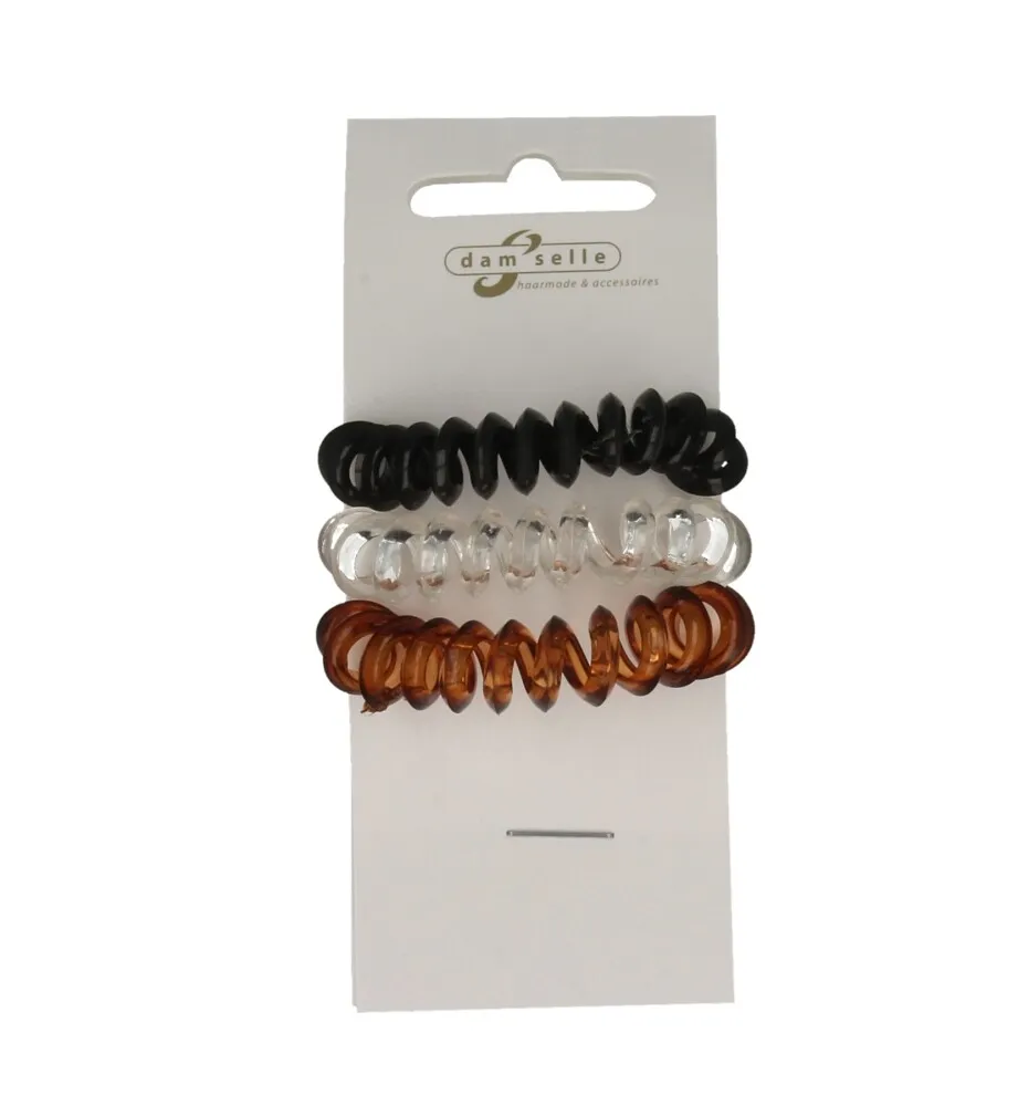 Damselle Haarelastiek Invisible (3 stuks)