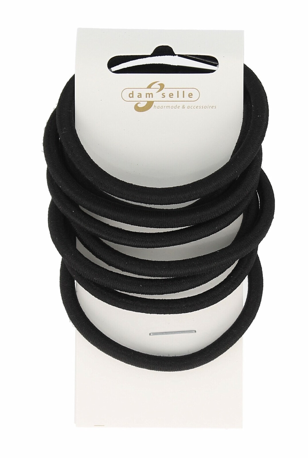 Damselle Haarelastiek Zwart (8 stuks)