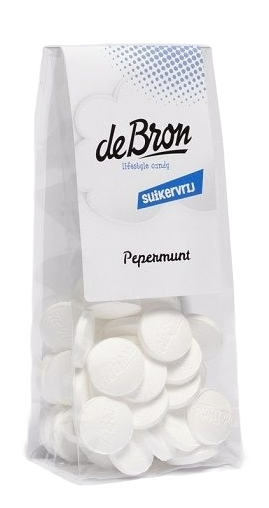 De Bron Pepermunt Suikervrij (80 gr)