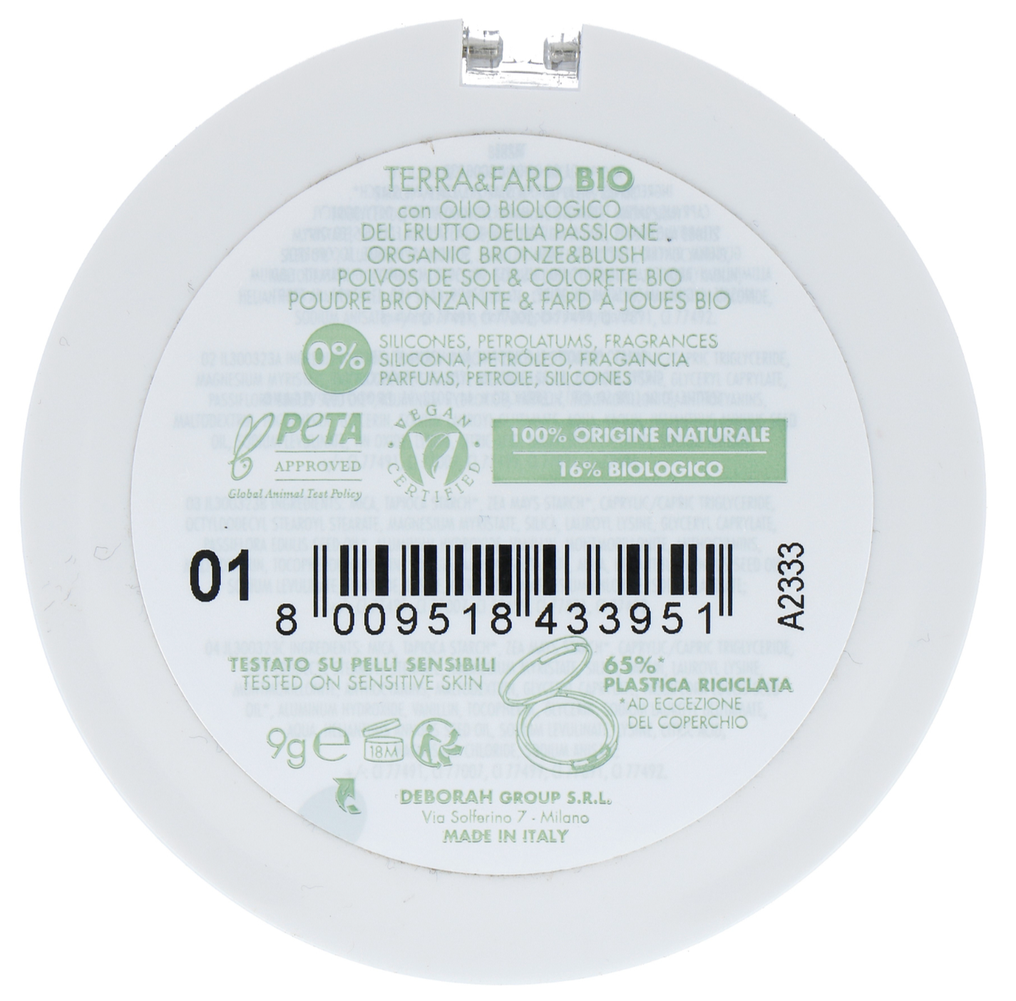 Deborah Milano Pura Bronzing 1 Light (9 gr)