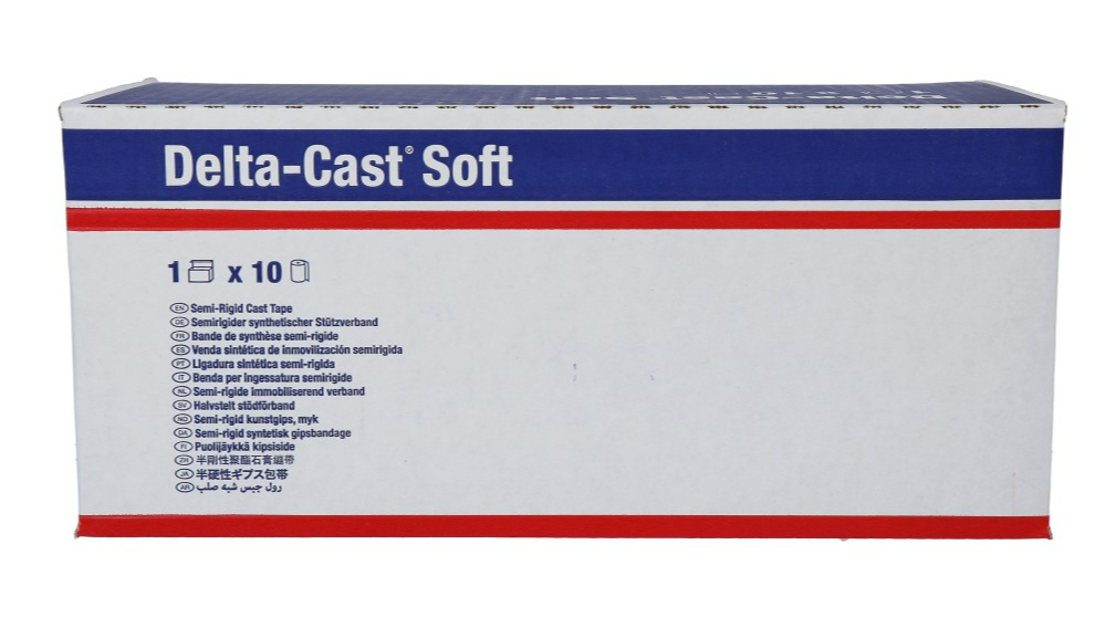 Delta-cast Delta Cast Soft Blauw Stabilisatie Verband 1.8x2,5 Cm (10 stuks)