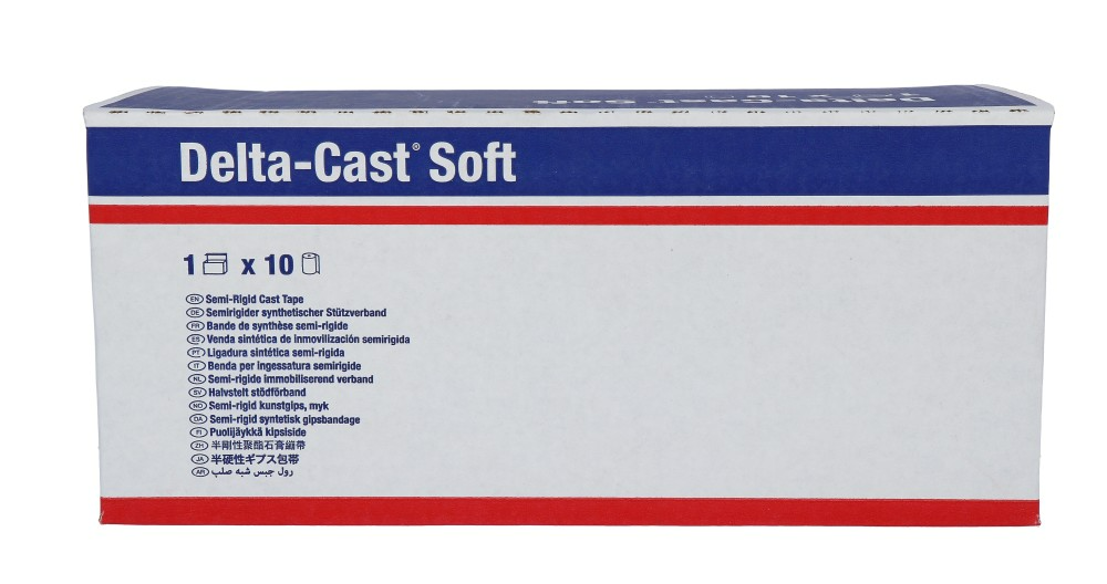 Delta-cast Delta Cast Soft Blauw Stabilisatie Verband 3,6x5 Cm (10 stuks)
