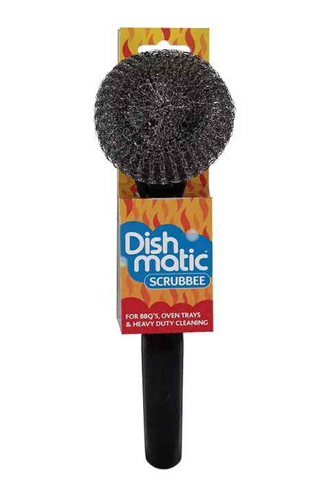 Dishmatic Scrubbee Staalborstel + Dispenser (1 stuk)