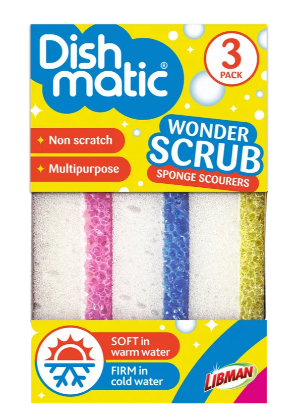 Dishmatic Wonder Scrub Schuursponzen (3 stuks)