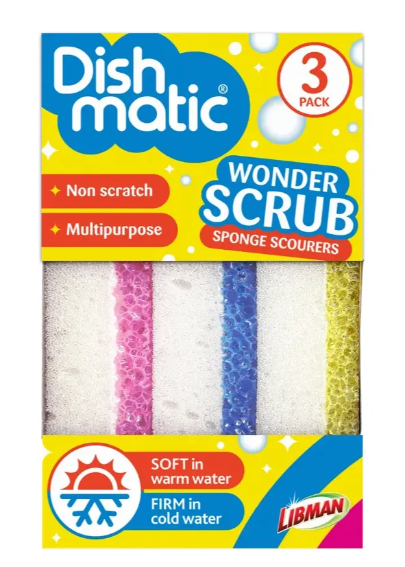 Dishmatic Wonder Scrub Schuursponzen (3 stuks)
