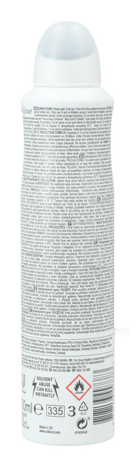 Dove Invisible Dry Deodorant Spray (250 ml)