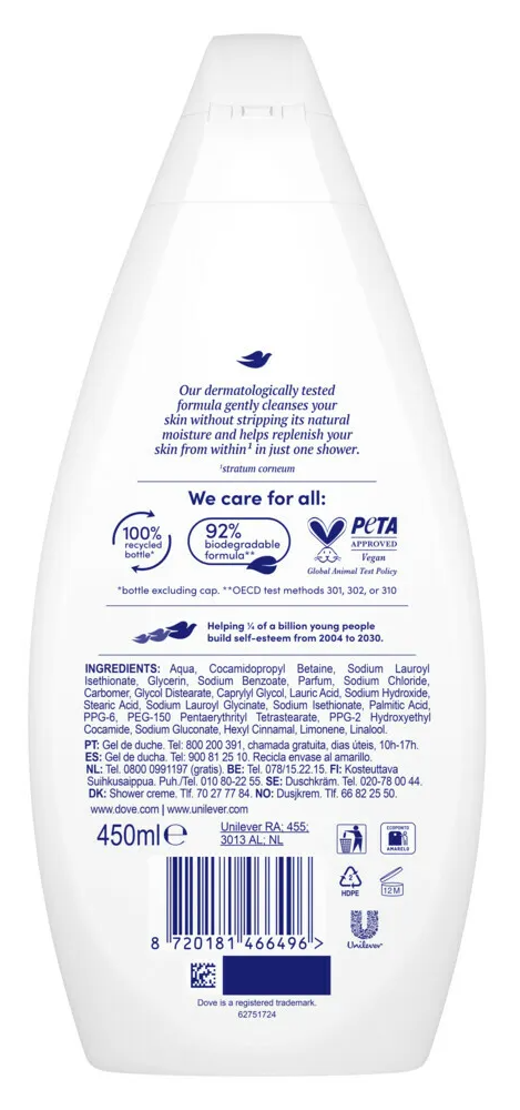 Dove Hydrate Shower Gel (450 ml)
