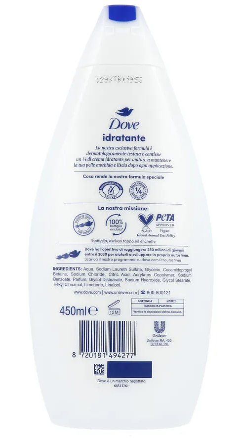 Dove Hydraterende Douchegel (450 ml)