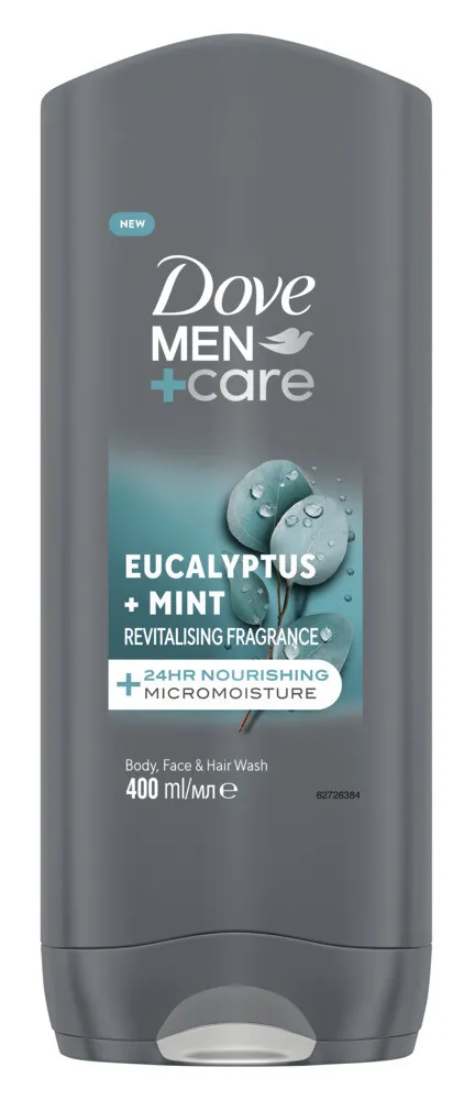 Dove Men +care Body Face & Hair Wash Eucalyptus + Mint (400 ml)
