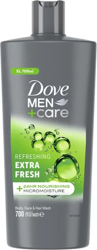 Dove Men+care Refreshing Extra Fresh - Body, Face & Hairwash (700 ml)