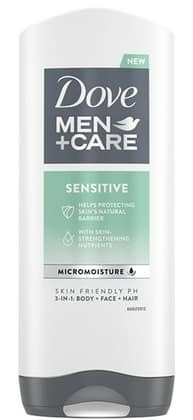 Dove Men +care 3in1 Body Face Hair Douchegel Sensitive (400 ml)