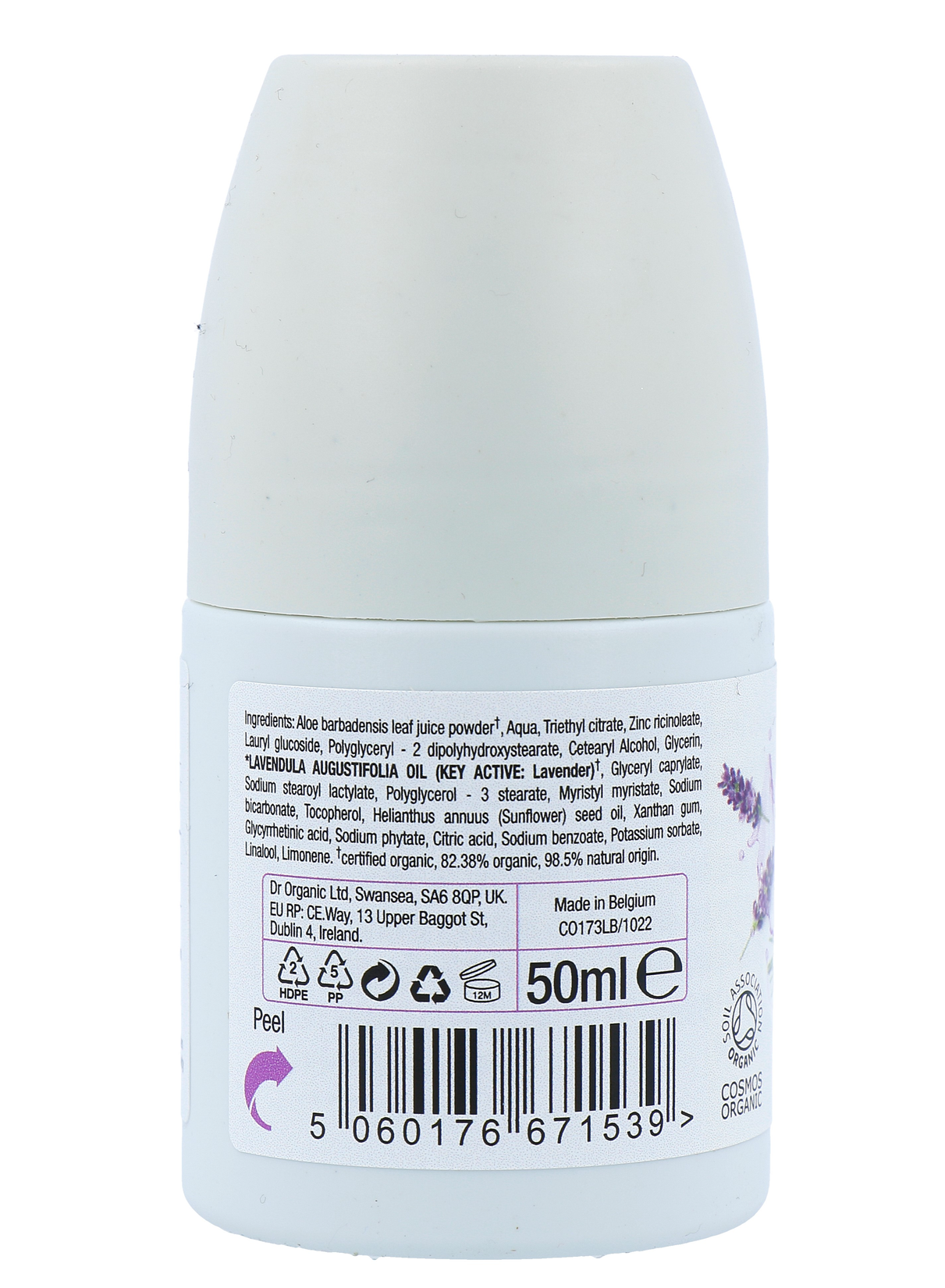 Dr Organic Lavender Deodorant Roll-on (50 ml) - image 2