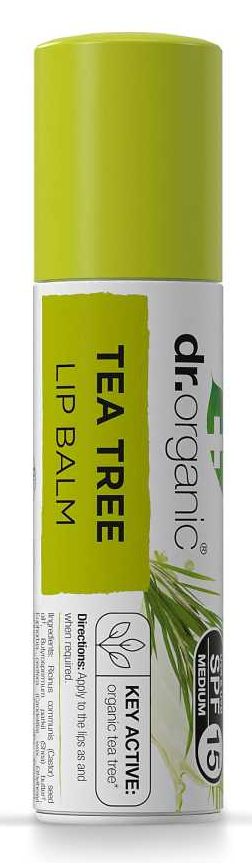 Dr Organic Teatree Lipbalm F15 (5,7 ml)