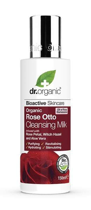 Dr Organic Rose Otto Reinigingsmelk (150 ml)