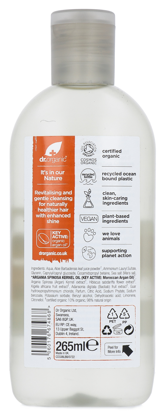 Dr Organic Moroccan Argan Oil Shampoo (265 ml)