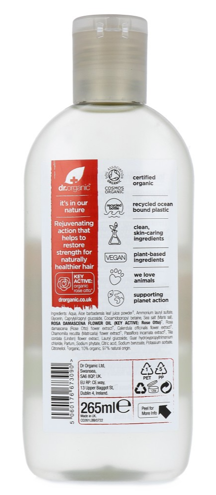 Dr Organic Rose Otto Shampoo (265 ml)