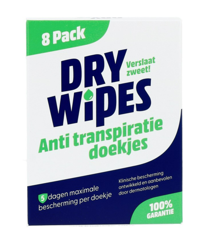 Drywipes Antitranspiratie Doekjes (8 stuks)
