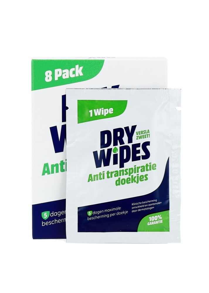Drywipes Antitranspiratie Doekjes (8 stuks)