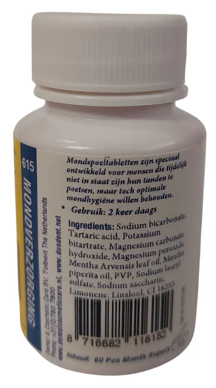 Duodent Effectieve Mondspoel Tabletten (60 tabletten)