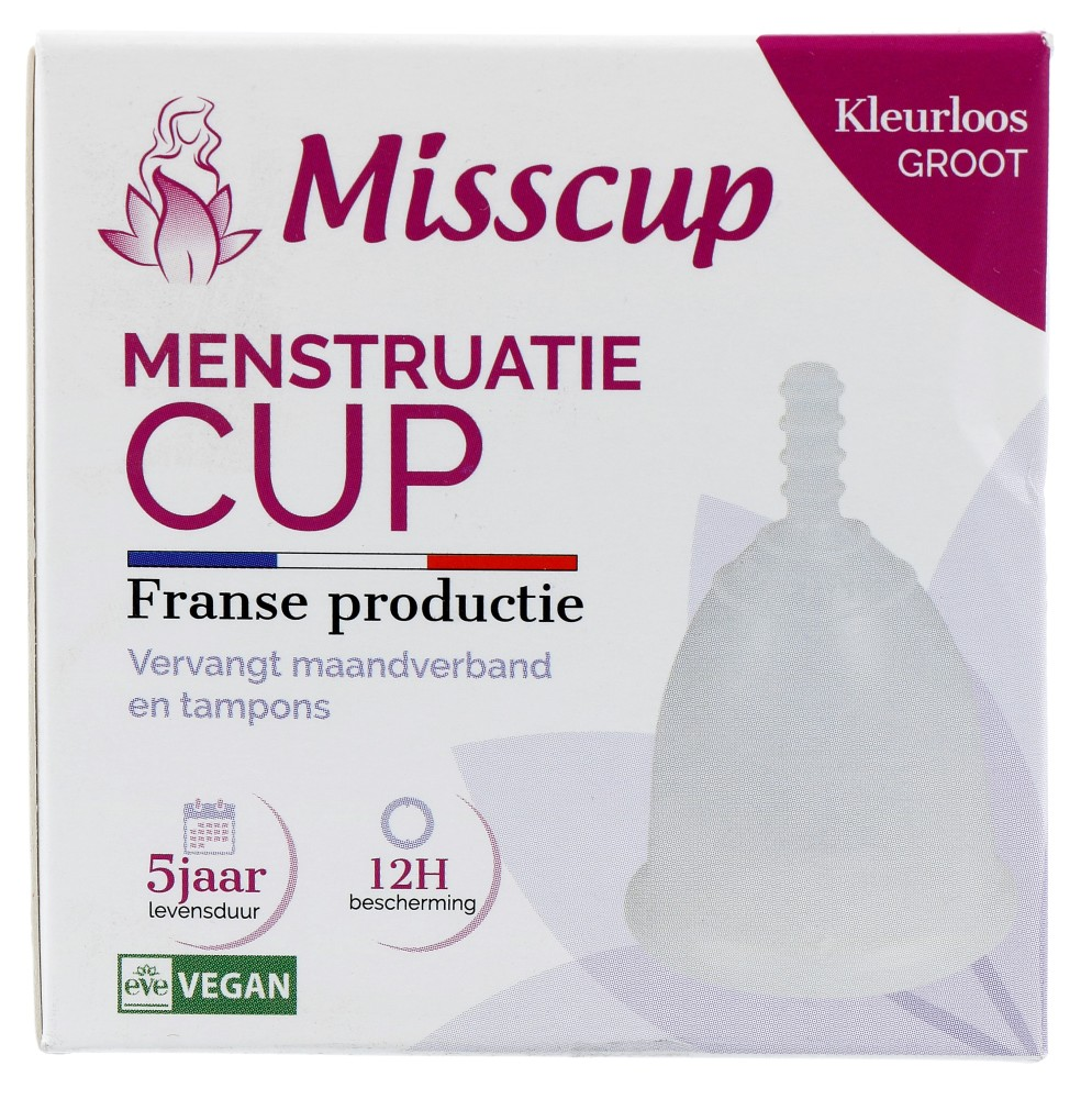 Eco Conseils Misscup Menstruatie Cup Groot Kleurloos (1 stuk)