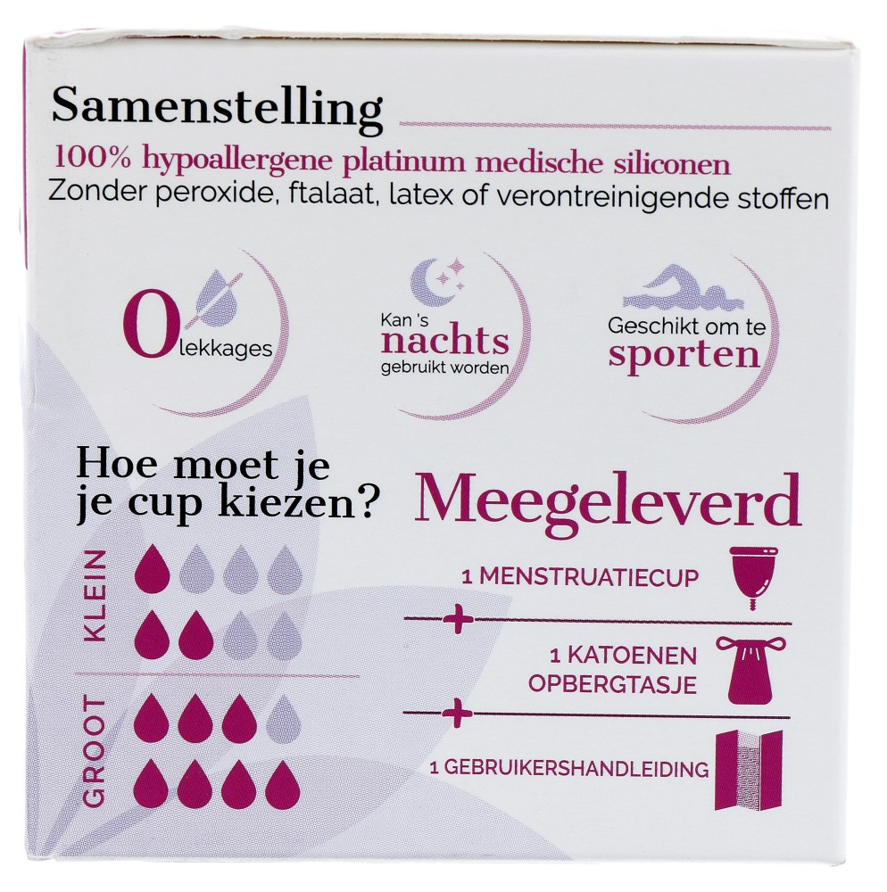 Eco Conseils Misscup Menstruatie Cup Groot Kleurloos (1 stuk) - image 2