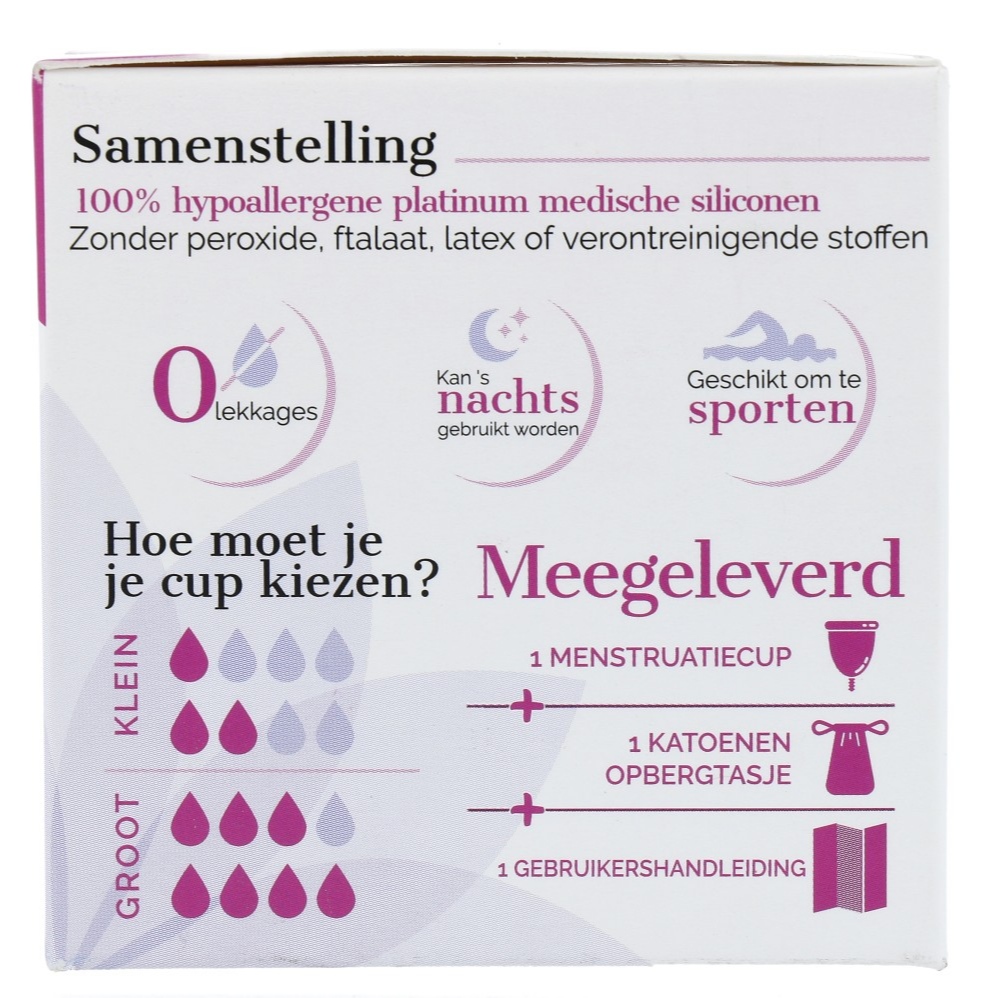 Eco Conseils Eco Conceils Misscup Menstruatie Cup Groot Roze (1 stuk) - image 2