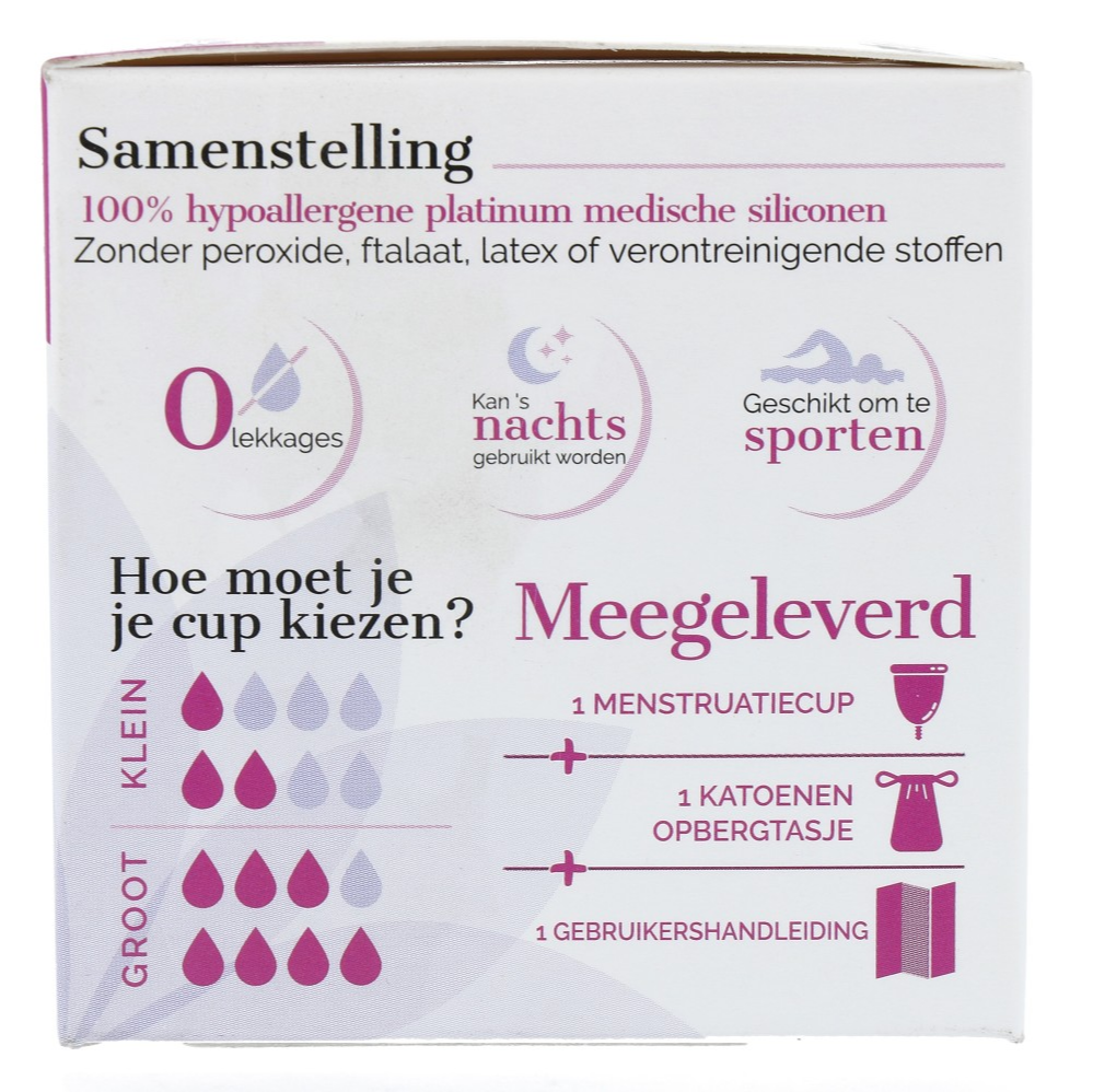 Eco Conseils Misscup Menstruatie Cup Klein Roze (1 stuk)