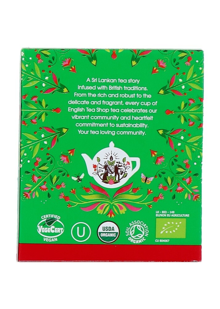 English Tea Shop Organic Green Tea & Pomegranate (8 zakjes)