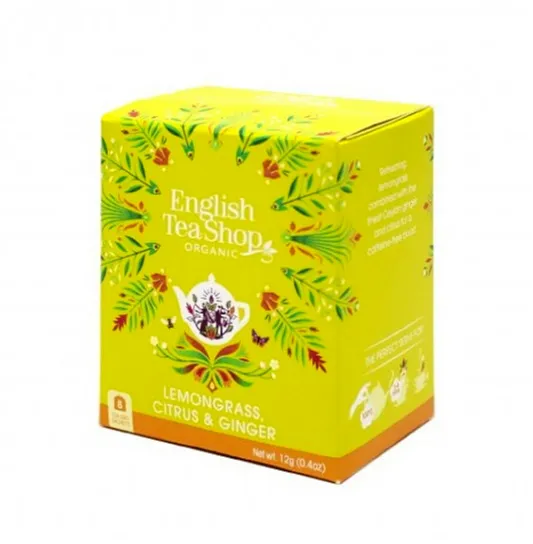 English Tea Shop Lemongrass, Citrus & Ginger (8 zakjes)