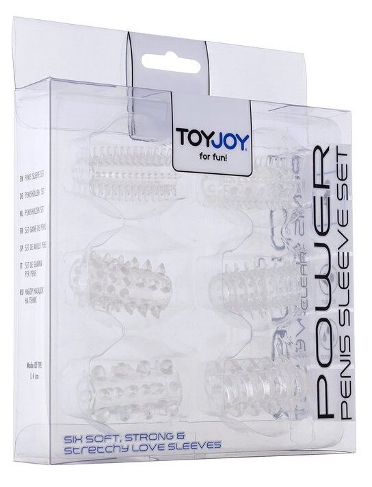 Toyjoy Power Penis Sleeve Set Clear (1 stuk)