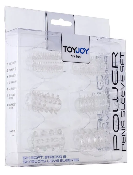 Toyjoy Power Penis Sleeve Set Clear (1 stuk)