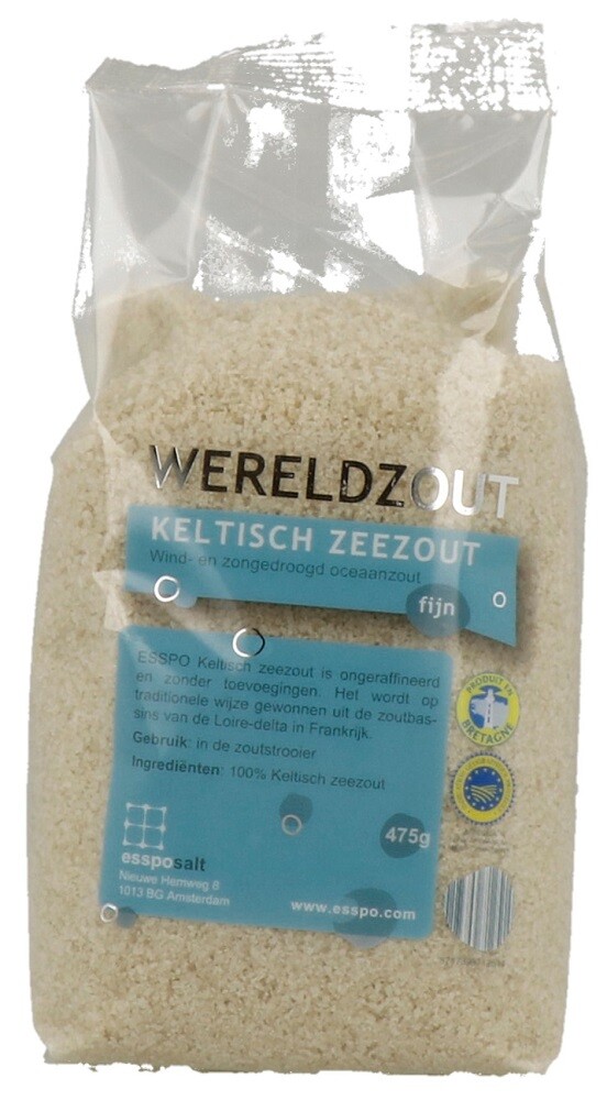 Esspo Wereldzout Keltisch Zeezout Fijn (475 gr)