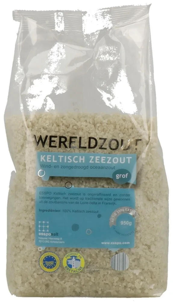 Esspo Wereldzout Keltisch Zeezout Grof (950 gr)