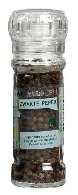 Esspo Wereldpeper Zwarte Pepermolen (50 gr)