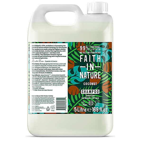 Faith in Nature Coconut Shampoo - Navulling (5000 ml)