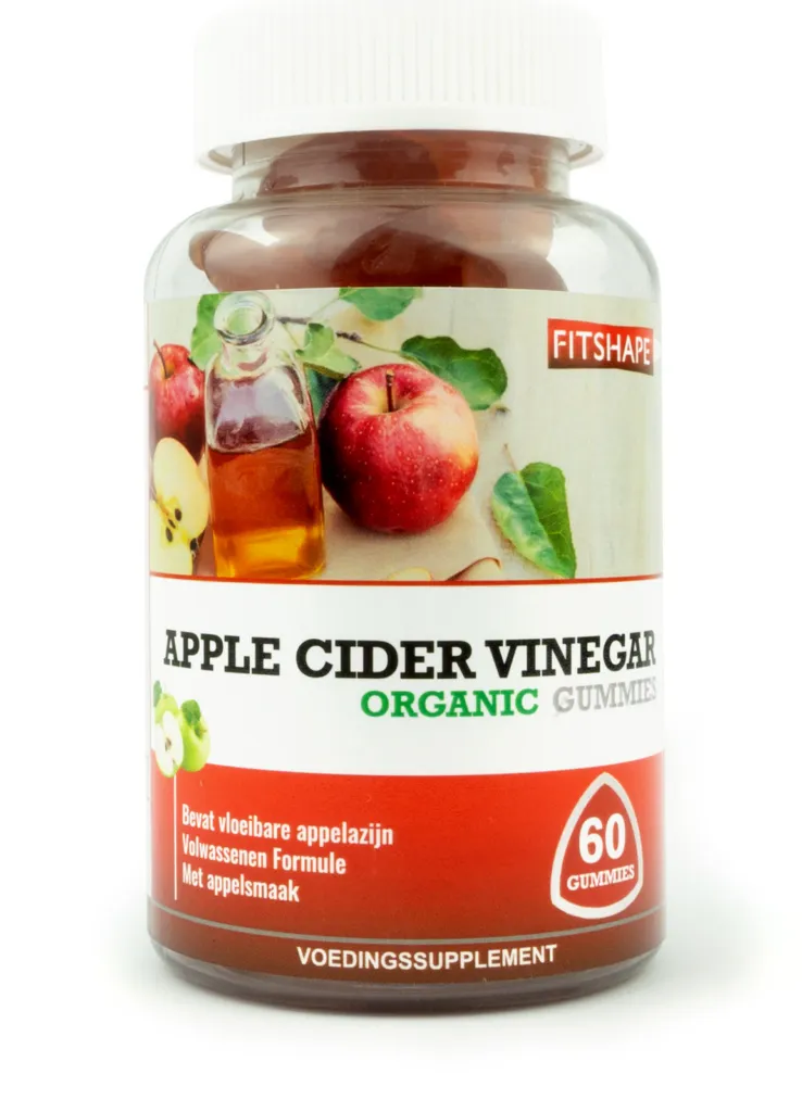 Fitshape Apple Cider Vinegar Organic Gummies (60 stuks)