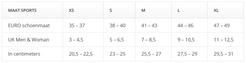 Footlogics Sports Inlegzool S (38-40) (1 paar)