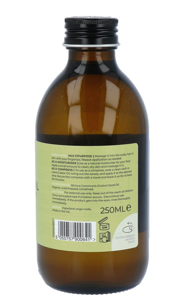 Fushi Fresh Pressed Organic Castor Oil (250 ml)