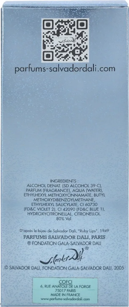 Salvador Dali Eau De Ruby Lips Eau De Toilette (100 ml)