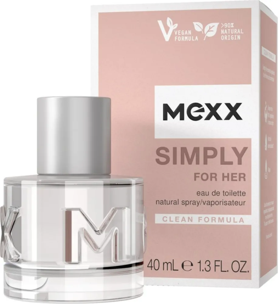 Mexx Simply For Her Clean Formula Eau De Toilette (40 ml)