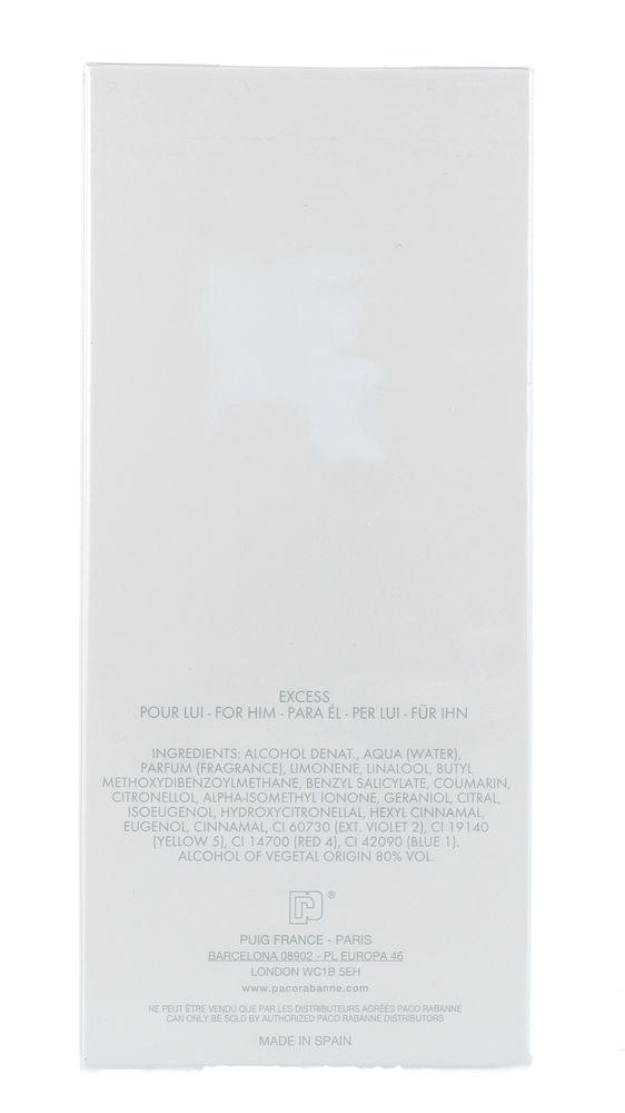 Paco Rabanne Xs Excess Eau De Toilette (100 ml)