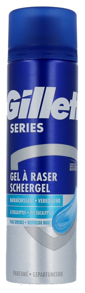 Gillette Series Scheergel Verkoelend Gevoelige Huid - met Eucalyptus (200 ml)