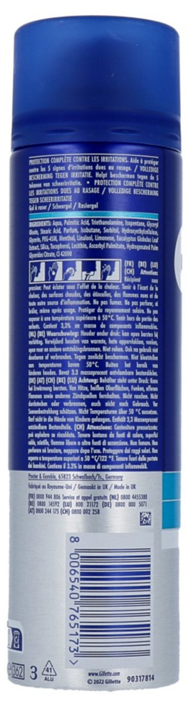 Gillette Series Scheergel Verkoelend Gevoelige Huid - met Eucalyptus (200 ml)