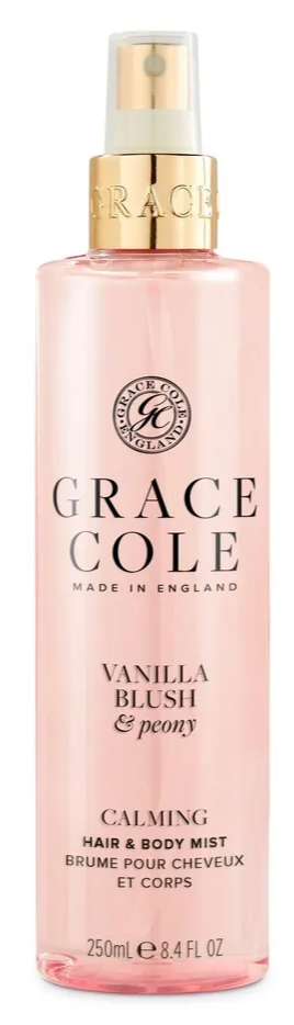 Grace Cole Vanilla Blush & Peony Calming Hair & Body Mist (250 ml)