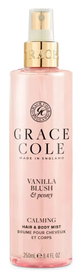 Grace Cole Vanilla Blush & Peony Calming Hair & Body Mist (250 ml)