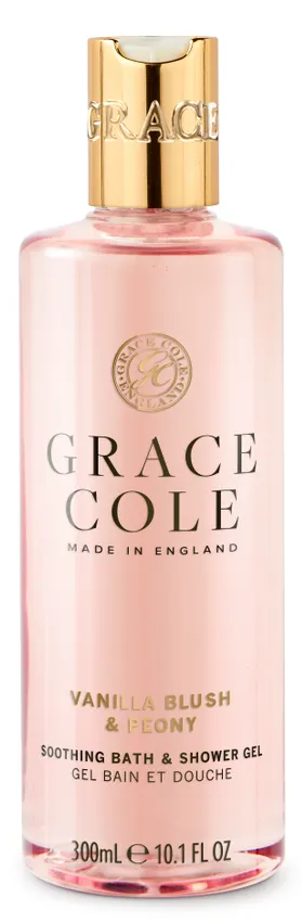 Grace Cole Vanilla Blush & Peony Soothing Bath & Shower Gel (300 ml)